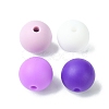 Round Food Grade Eco-Friendly Silicone Focal Beads SIL-F003-01D-2