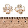 Brass Micro Pave Clear Cubic Zirconia Pendants KK-CBA61F8-07G-3