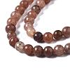 Natural Purple Aventurine Round Bead Strands G-E334-4mm-21-3