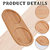 Bamboo Cup Tray AJEW-WH0348-30A-6