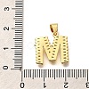 Rack Plating Brass Micro Pave Cubic Zirconia Pendants KK-L226-100G-M-3