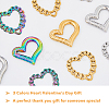 12Pcs 6 Style 304 Stainless Steel Linking Rings STAS-DC0011-03-4