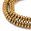 Electroplated Synthetic Non-Magnetic Hematite Beads Strands G-I360-C03-09-3