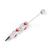 Resin & Polymer Clay Pave Rhinestone Ball-Point Pen AJEW-T013-04E-1