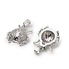 Brass Micro Pave Cubic Zirconia Pendants KK-G533-23P-2