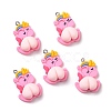 Opaque Resin Pendants RESI-G032-D03-1