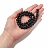 Dyed & Heated Natural Black Agate Bead Strands X-G-H056-8mm-5