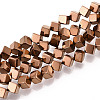 Electroplated Synthetic Non-magnetic Hematite Beads Strands G-T139-62C-1