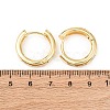 Brass Clear Cubic Zirconia Hoop Earrings EJEW-L277-02G-5