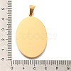 PVD Vacuum Plating 304 Stainless Steel Pendants STAS-U035-43G-01-3