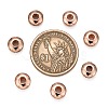Brass Micro Pave Cubic Zirconia Beads ZIRC-F001-121RG-4