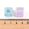 Transparent UV Plating Acrylic Beads OACR-I015-33-3