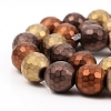PVD Vacuum Plating Non-magnetic Synthetic Hematite Beads Strands G-F682-01C-3
