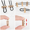 20Pcs Alloy Spring Cord Locks FIND-GF0002-75G-4