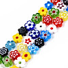 Handmade Millefiori Glass Bead Strands LAMP-YW0001-17-1