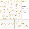 300Pcs 304 Stainless Steel Bead Tips STAS-NB0001-40-5