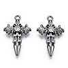 Alloy with Rhinestone Pendants PALLOY-N176-12B-NR-2