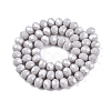 Electroplate Glass Beads Strands EGLA-A044-P8mm-A19-3