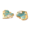 304 Stainless Steel Enamel Pendants STAS-K256-07G-04-2