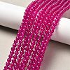 Natural & Dyed Malaysia Jade Bead Strands G-A146-4mm-A15-1