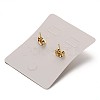 304 Stainless Steel Dangle Stud Earrings EJEW-M040-15-2