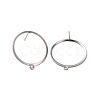 Non-Tarnish 201 Stainless Steel Stud Earring Findings X-STAS-K241-12P-2