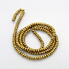 Electroplate Non-magnetic Synthetic Hematite Beads Strands G-J208G-09-2