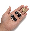 Synthetic Blue Goldstone Kitten Pendants X-G-P352-B03-4