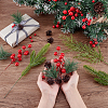 160Pcs Resin & Pvc Artificial Pine Needle Branches FIND-PH0025-62-4