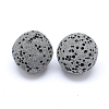 Unwaxed Natural Lava Rock Beads G-F325-10mm-18-1