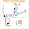 2Pcs 2 Colors Iron Table Desk Hanger Hook AJEW-NB0008-17-2