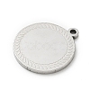201 Stainless Steel Pendants SA-CBA3D3A-05P-13-2