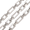 201 Stainless Steel Rectangle Link Chains Chains CHS-F024-06P-1
