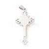 PVD Vacuum Plating 304 Stainless Steel Big Pendants STAS-D052-03GP-2