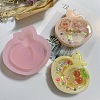 DIY Peach Shape Quicksand Silicone Molds DIY-E048-01-1
