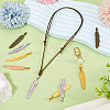 40Pcs 4 Colors Tibetan Style Alloy Big Pendants FIND-TA0009-61-7