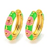 Rack Plating Brass Hoop Earrings EJEW-C102-43G-02-1