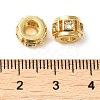 Rack Plating Brass Cubic Zirconia Beads KK-Z033-24G-3