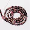 Natural Rhodonite Beads Strands G-N0204-01-3mm-3