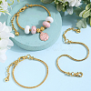 SOFPLATE 14Pcs Brass European Style Bracelet Making MAK-SP0001-02-4