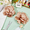 2Pcs Polyester Flower Iron Pins JEWB-GO0001-18C-3