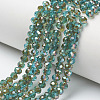 Electroplate Glass Beads Strands EGLA-A034-T6mm-J06-1