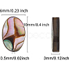 Natural Abalone Shell/Paua Shell Beads SSHEL-BC0001-08-2
