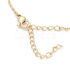 Brass Micro Pave Clear Cubic Zirconia Pendant Necklaces NJEW-F281-04-5