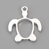 Alloy Open Back Bezel Pendants X-PALLOY-R098-62S-3