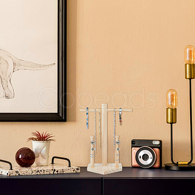 Wooden Baseball Ring Display Holder RDIS-WH0011-37B-1