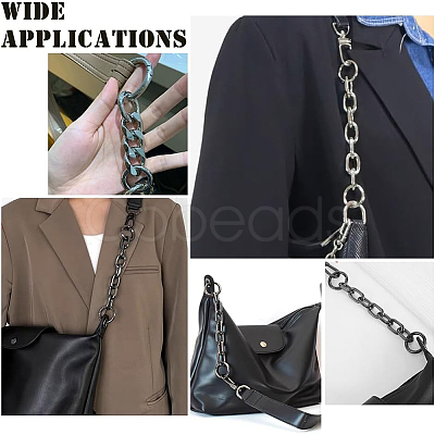 Aluminum Cross Chain Link Bag Strap Extender FIND-WH0418-79P-1