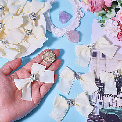 12pcs Polyester Bowknot Ornament Accessories DIY-CA0007-22B-1