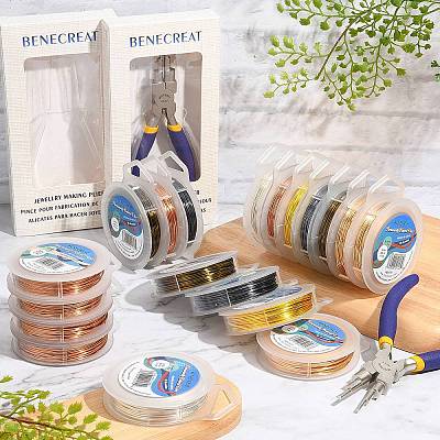 DIY Wire Wrapped Jewelry Making Kits PT-BC0001-47C-AB-1