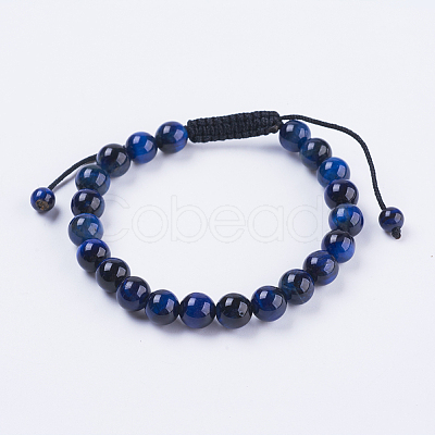 Adjustable Nylon Cord Braided Bead Bracelets BJEW-F308-55H-1